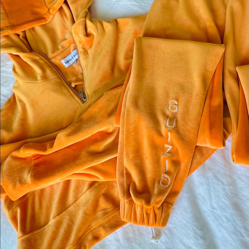 Danielle Guizio Velour Tracksuit